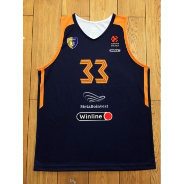 33 Equality Moscow Region Khimki Dunkelblau Basketball Trikot