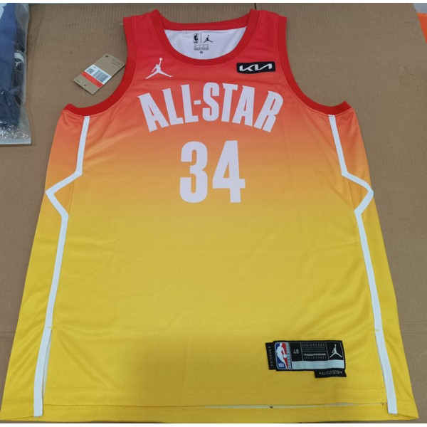 34 Antetokounmpo 2023 NBA All star games Trikot Gelb