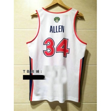 34 Ray Allen All-Star West Weiß 2004-05 Trikot