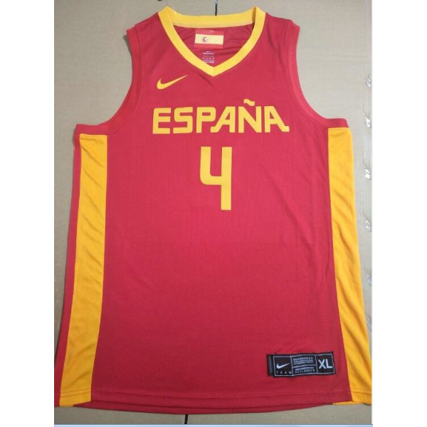 4 Gasol Spanien FIBA Basketball world cup Trikot Rot