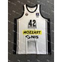 42 William Mosley Partizan Belgrade Weiß 2023-24 Basketball Trikot