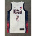 5 Edwards 2024 USA Team Trikot Weiß stripe