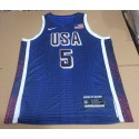 5 Edwards 2024 USA Team Trikot Marineblau stripe