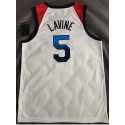 5 Lavine 2020 Olympique USA Team Trikot Weiß