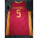 5 R.fernandez Spanien FIBA Basketball world cup Trikot Rot