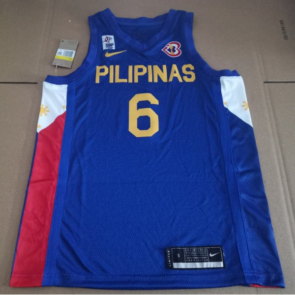 6 Clarkson Philippinen 2023 FIBA Trikot Blau