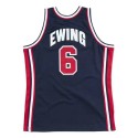 6 Ewing 1992 USA Trikot Marineblau