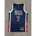 7 Durant 2024 Olympique Games USA Team Dunkelblau Fan Edition