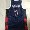 7 Durant USA 2024 Olympics Stickerei Trikot Blau