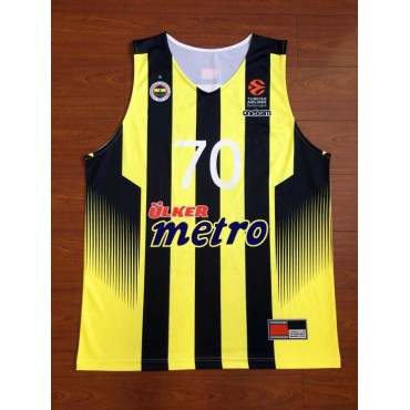 70 Luigi Datome Fenerbahce Basketball Trikot Gelb