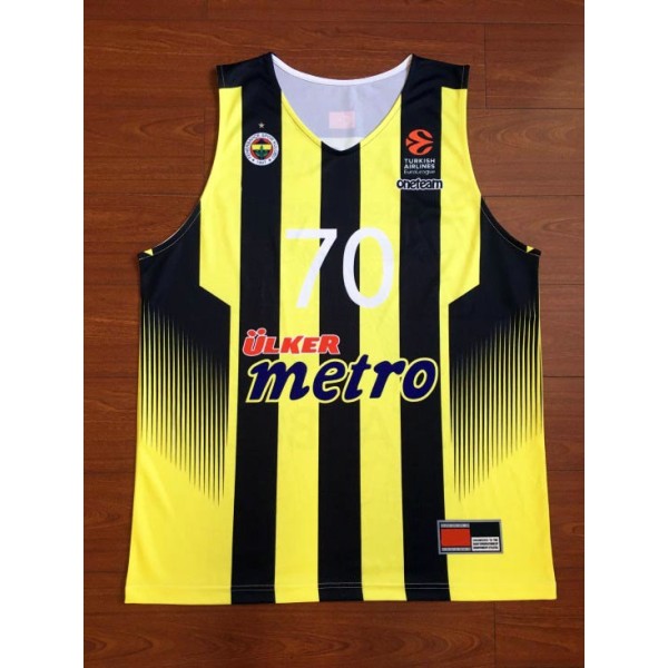 70 Luigi Datome Fenerbahce Basketball Trikot Gelb