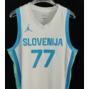 77 Doncic Slovenia Limited Home Trikot Weiß