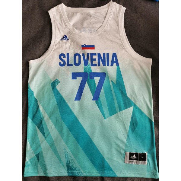 77 Doncic Tokyo Olympique Slovenia Trikot Weiß