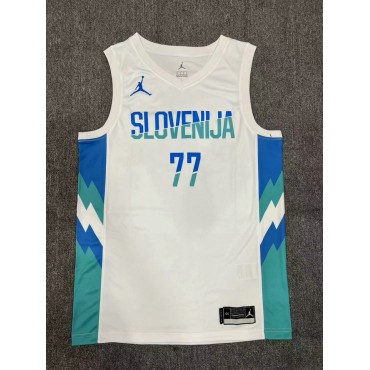 77 Doncic slovenija 2023-24 Trikot Weiß