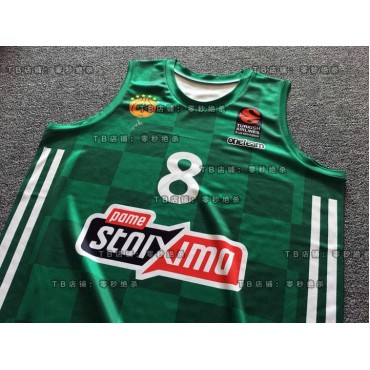 8 Derrick Williams Panathinaikos 2021-22 Basketball Trikot Grün