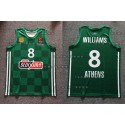 8 Derrick Williams Panathinaikos 2021-22 Basketball Trikot Grün