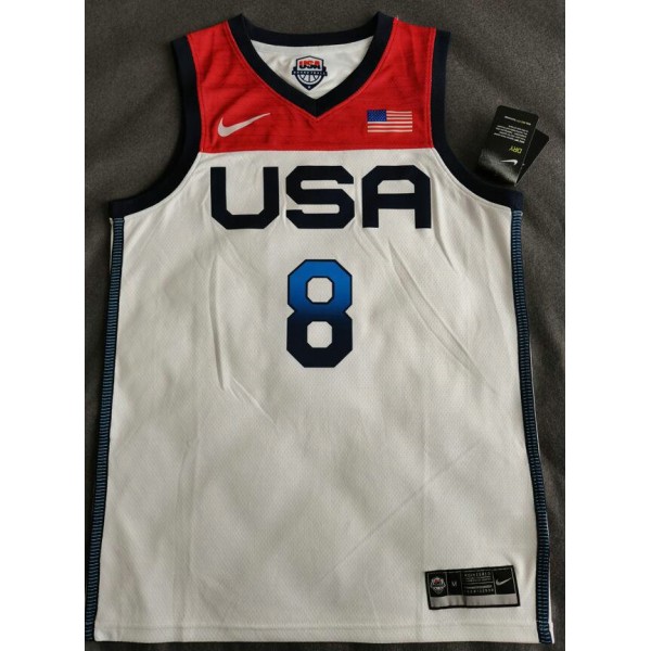 8 Middleton 2020 Olympique USA Team Trikot Weiß