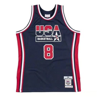 8 Pippen 1992 USA Trikot Marineblau