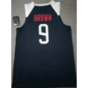 9 Brown 2019 USA FIBA Basketball world cup Trikot Blau