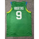 9 Huertas 2024 Olympics Brasilien Team Basketball Trikot Grün