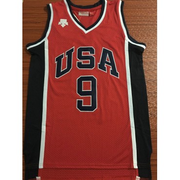 9 Jordan 1984 USA Team Trikot Rot