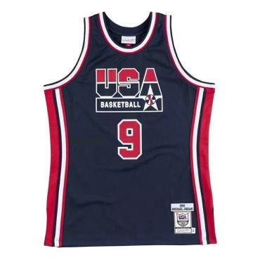 9 Jordan 1992 USA Trikot Marineblau