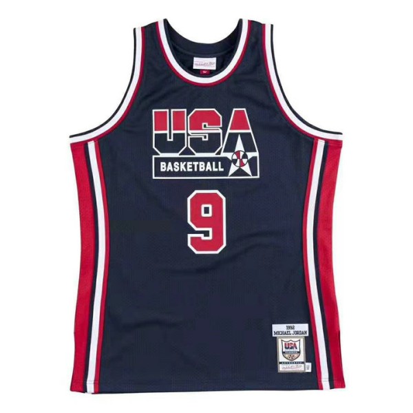 9 Jordan 1992 USA Trikot Marineblau