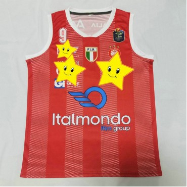 9 Melli Olimpia Milano Euroleague 23-24 Rot Basketball Trikot