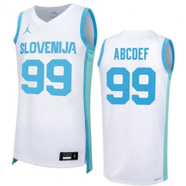 99 ABCDEF Slovenia Limited Home Trikot Weiß