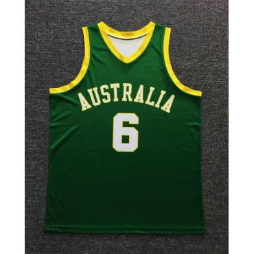 Andrew Bogut Australien Boomers Basketball Trikot Grün