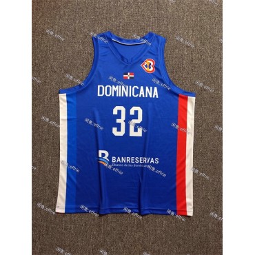 Anthony Towns 32 Dominicana 2023 World Cup Blau Basketball Trikot