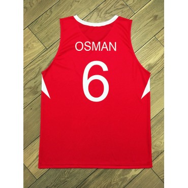 Cedi Osman 6 Team Turkey Basketball Trikot Printed Rot