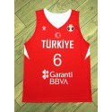 Cedi Osman 6 Team Turkey Basketball Trikot Printed Rot