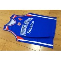 Dejan Bodiroga 4 Team Jugoslavija Yugoslavia Retro Blau Basketball Trikot