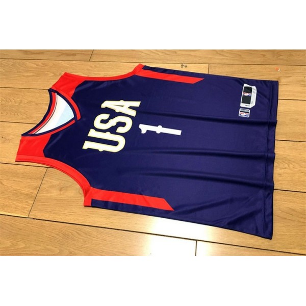 Devin Booker 1 2017 Rookie of the Year USA Blau Trikot