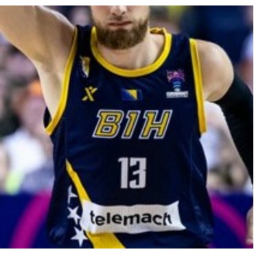 Dzanan Musa 13 Bosnia and Herzegovina 22-23 Away Trikot Marineblau