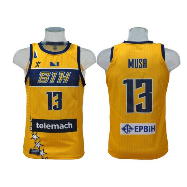 Dzanan Musa 13 Bosnia and Herzegovina 22-23 Home Trikot Gelb