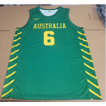 Giddey 6 Team Australien Basketball Trikot Grün