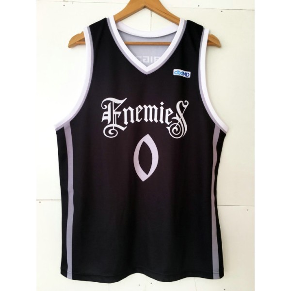 Gilbert Arenas 0 Big 3 Enemies Basketball Trikot Schwarz