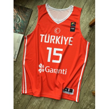 Hedo Turkoglu 15 Turkey Team Basketball Trikot