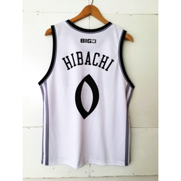 Hibachi 0 Big 3 Enemies Basketball Trikot Weiß