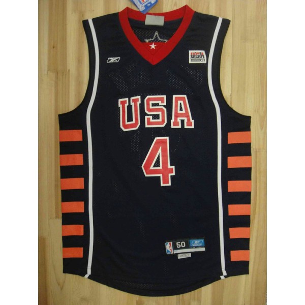 Iverson 4 USA Dream Basketball Team 2004 Trikot Blau