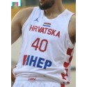 Ivica Zubac 40 Team Hrvatska Croatia Basketball Trikot 2022-23 Weiß