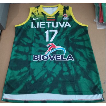 Jonas Valanciunas 17 Lithuania Lietuva Trikot Fiba World Cup 2023