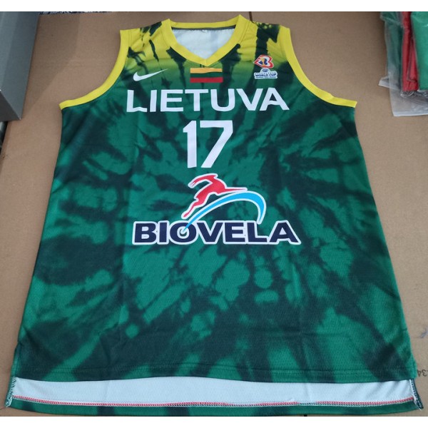 Jonas Valanciunas 17 Lithuania Lietuva Trikot Fiba World Cup 2023