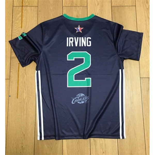 Kyrie Irving 2014 NBA All-Star Dunkelgrau Kurzarmtrikot