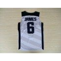 LeBron James 6 2012 Olympics Team USA Basketball Trikot Weiß Nike Herren