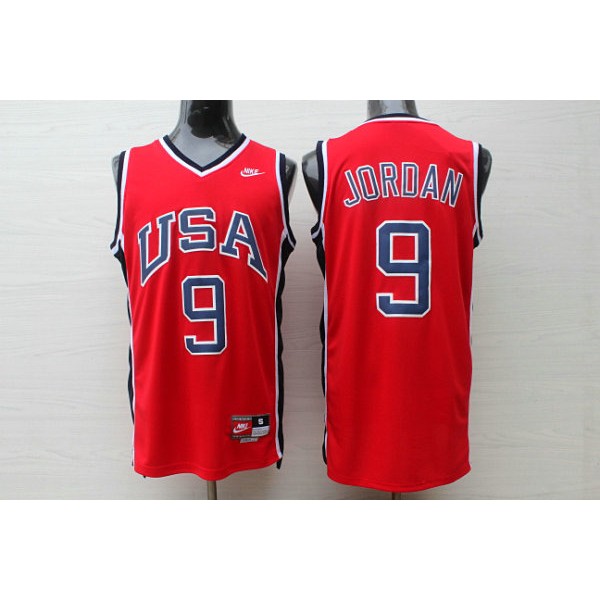 Michael Jordan 9 Team USA 1984 Trikot Rot