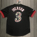 Mitchell Ness Allen Iverson 3 Schwarz Philadelphia 76ers HWC Mesh T-Shirt Trikot