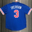 Mitchell Ness Allen Iverson 3 Blau Philadelphia 76ers HWC Mesh T-Shirt Trikot